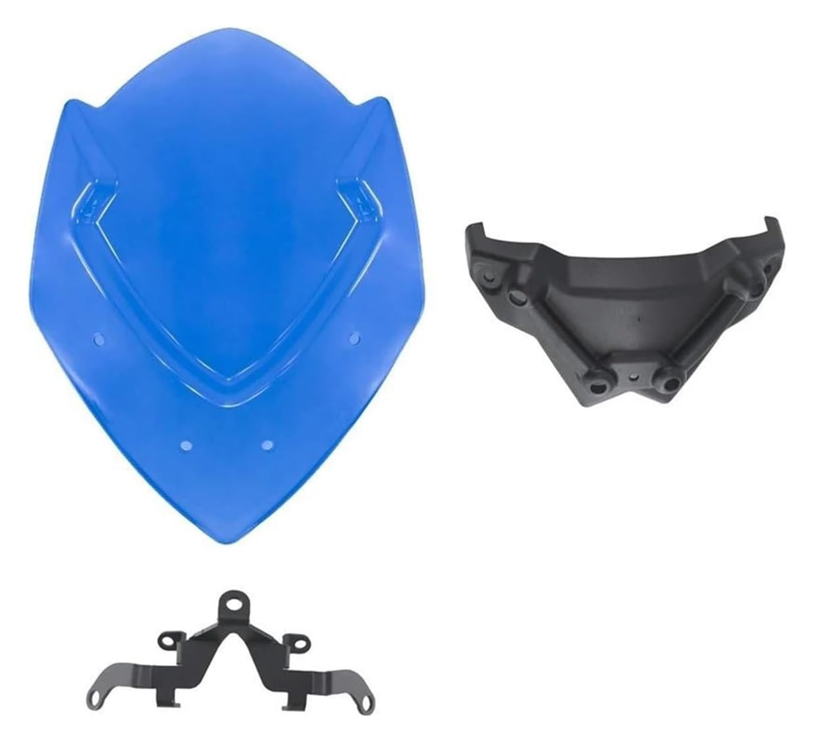 Motorrad Windabweiser Für GSXS1000 GSX S 1000 2016-2021 Motorrad Windschutzscheibe Windabweiser Schutz Mit Montagehalterung Windschild Spoiler(Schwarz) von BXBDEKQGL