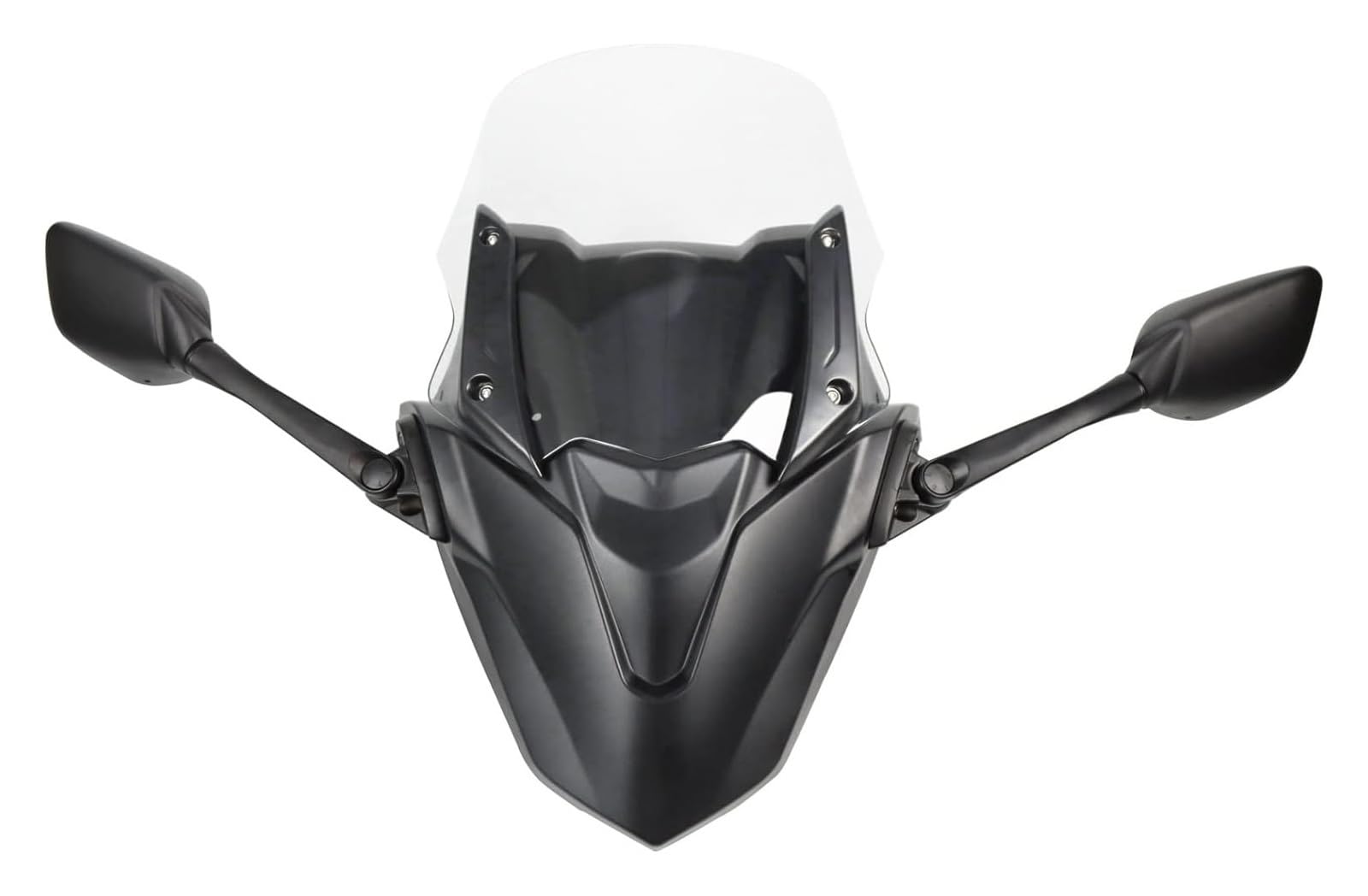 Motorrad Windabweiser Für Y&amaha NMAX 125 155 2021 2022 2023 Motorrad Wind Shiel Windschutz Windschutz Mit Front Maske Panel Windschild Spoiler(Schwarz) von BXBDEKQGL