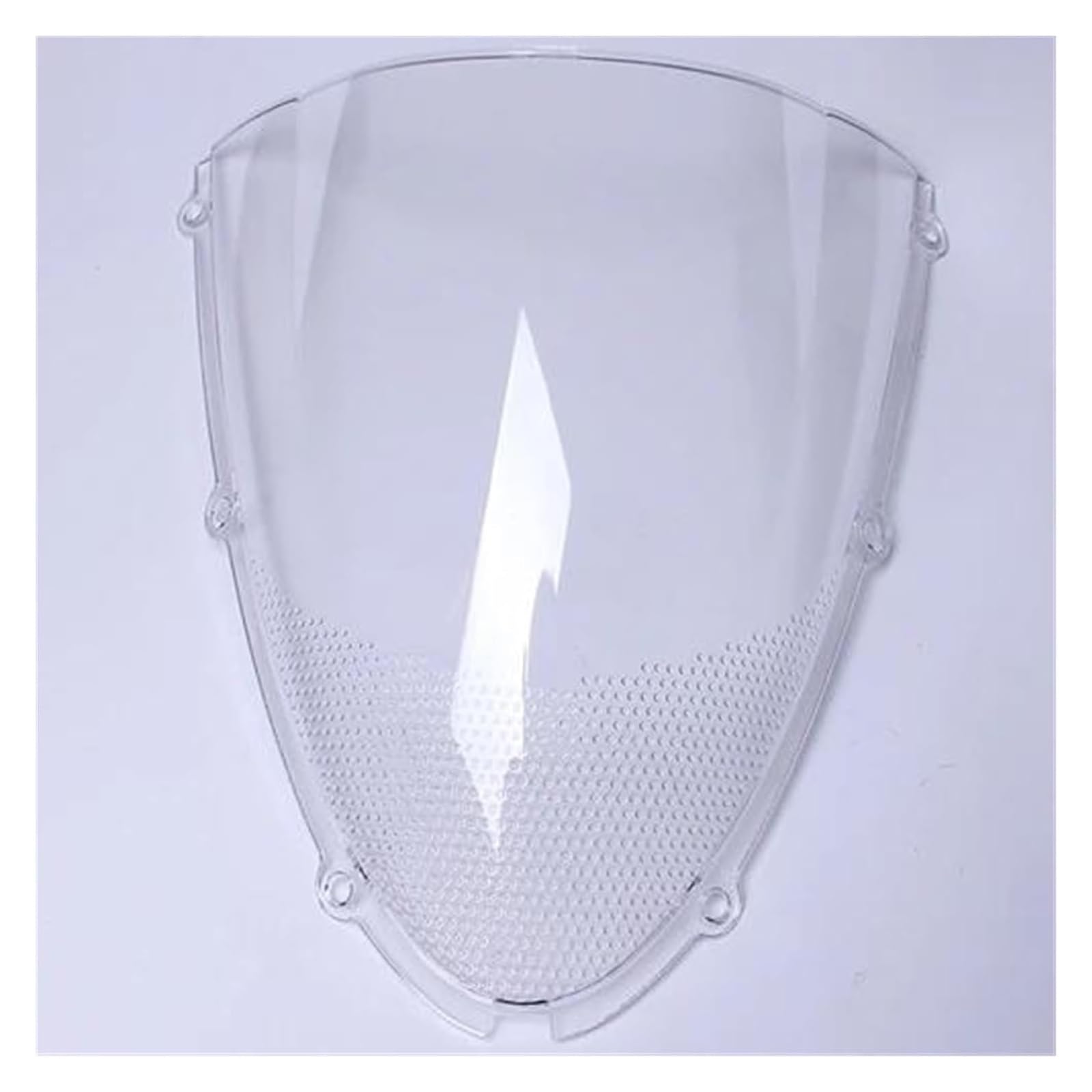 Motorrad Windabweiser Für ZX6R 2005 2006 2007 2008 Motorrad Windschutzscheibe Windschutzscheibe Double Bubble Windabweiser Windschild Spoiler(Schwarz) von BXBDEKQGL