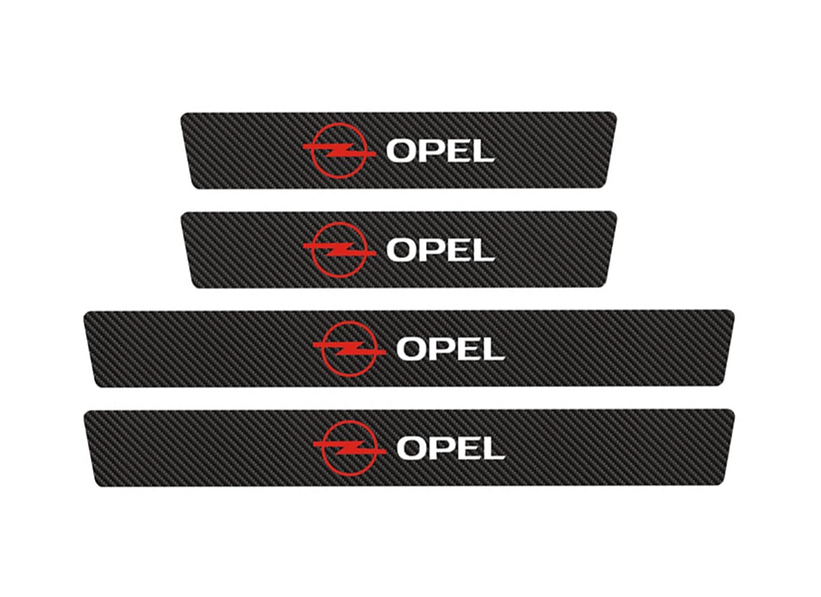 4 Stück Kohlefaser Türschwellenschutz für Opel Insignia Sports Tourer (A) 2015-2017, Türschweller Schutzfolie Auto Aufkleber Schutz für Fahrzeuge,A von BXJNDM