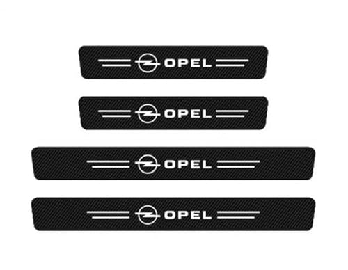 4 Stück Kohlefaser Türschwellenschutz für Opel Insignia Sports Tourer (B) 2020-, Türschweller Schutzfolie Auto Aufkleber Schutz für Fahrzeuge,B von BXJNDM