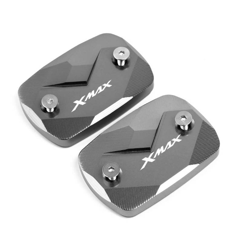Motorrad Vorderer Bremsflüssigkeitsdeckel Bremskupplungs-Ölbehälter Fluid Cap Abdeckung CNC Clutch Cylinder Reservoir Cover Passend für Yamaha Xmax 300 X-MAX 300 2017 2018 2019 von BXMoto