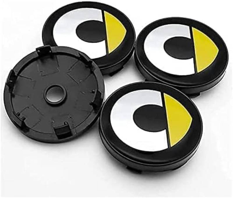 Auto-Nabenkappen für 60 mm Mercedes Benz Smart Fortwo Forfour 450 451 454 453, Radnabenabdeckungen Nabendeckel Mitte Abzeichen Abdeckung Mutter Abdeckkappen Emblem Aufkleber von BXWZVWUJ