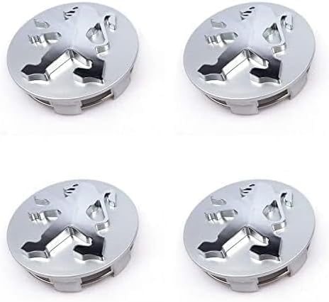 Auto-Nabenkappen für Peugeot Partner 2023 2022 2021 2020 2019, Radnabenabdeckungen Nabendeckel Mitte Abzeichen Abdeckung Mutter Abdeckkappen Emblem Aufkleber, Schwarz von BXWZVWUJ