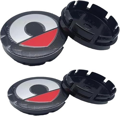 Auto-Nabenkappen für Smart Fortwo 451 450 452 453 454 Cabrio Forfour Coupe 60 mm, Radnabenabdeckungen Nabendeckel Mitte Abzeichen Abdeckung Mutter Abdeckkappen Emblem Aufkleber C von BXWZVWUJ
