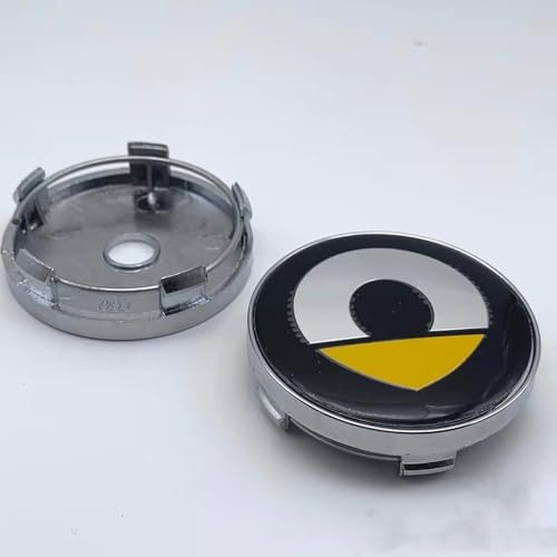 Radkappen für Smart fortwo 451 450 452 453 454 Cabrio Forfour Coupe 60mm,Radnaben-Mittelabdeckungen Radmutterkappen Nabendeckel Aufkleber Abzeichen Accessoires,C von BXWZVWUJ