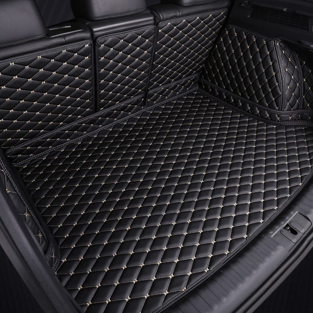 Auto Leder Kofferraummatte, Für Mazda CX-5 2017-2022 Kofferraum Schutzmatte rutschfest Kofferraumwanne Kratzfest Kofferraumschutz Mat,C von BYBEST
