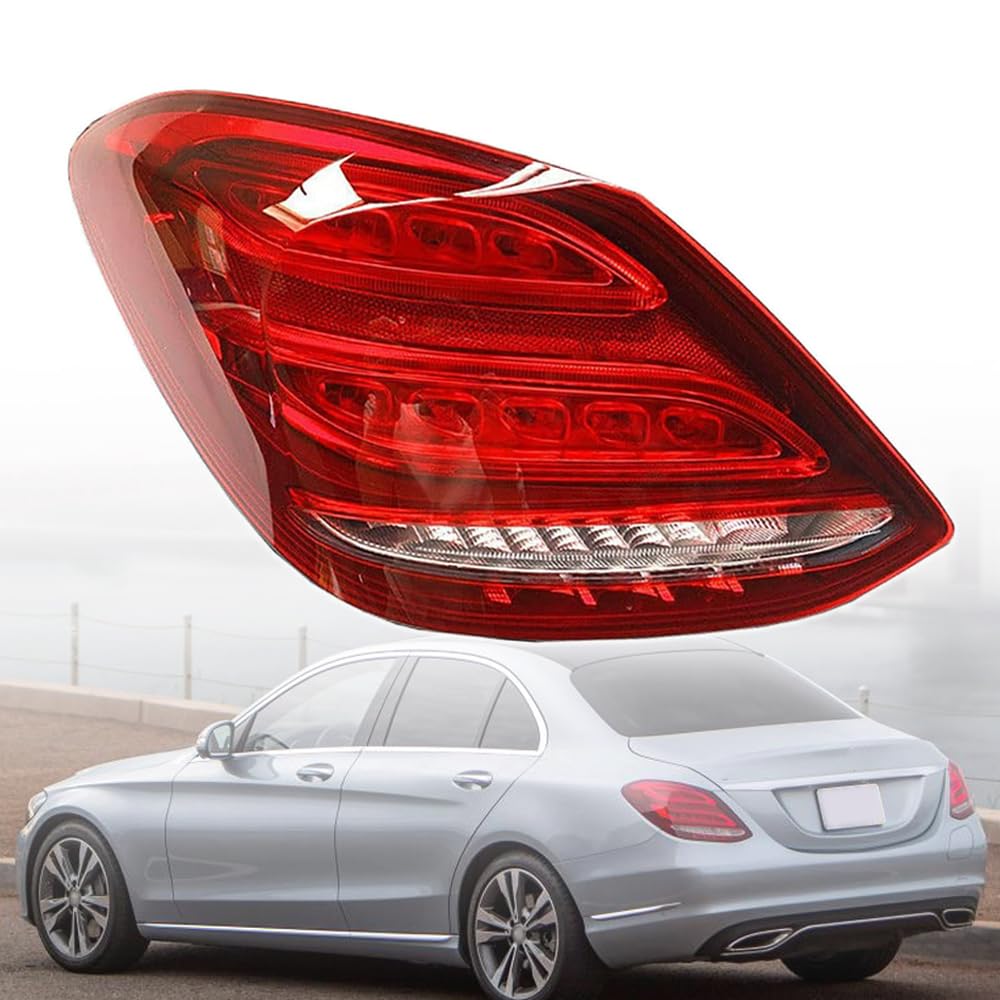 BYBEST L1D Rücklicht Heckleuchte Rückleuchte für W205 C-Class C300 C260 C200 2014-2018, Auto Heckklappe Rückleuchten Linke Rechte Rücklichter Gehäuse,Red- Left BYBEST L1D Rücklicht Heckleuchte Rückleuchte für W205 C-Class C300 C260 C200 2014-2018, Auto Heckklappe Rückleuchten Linke Rechte Rücklichter Gehäuse,Red- Left von BYBEST
