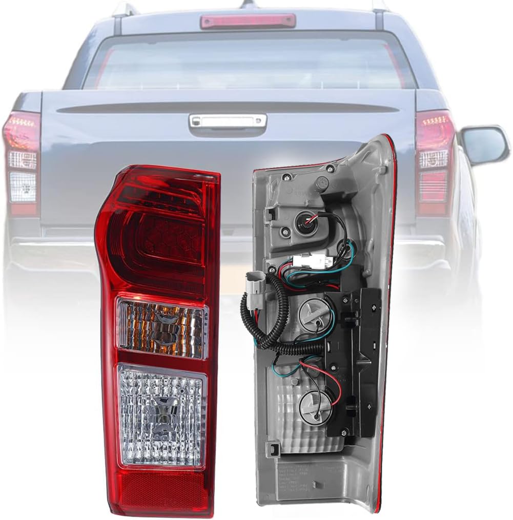BYBEST Rücklicht Heckleuchte Rückleuchte für Isuzu D-Max Ute 2015 2016 2017 2018 2019, L1D Auto Heckklappe Rückleuchten Linke Rechte Rücklichter,Red- Left BYBEST Rücklicht Heckleuchte Rückleuchte für Isuzu D-Max Ute 2015 2016 2017 2018 2019, L1D Auto Heckklappe Rückleuchten Linke Rechte Rücklichter,Red- Left von BYBEST