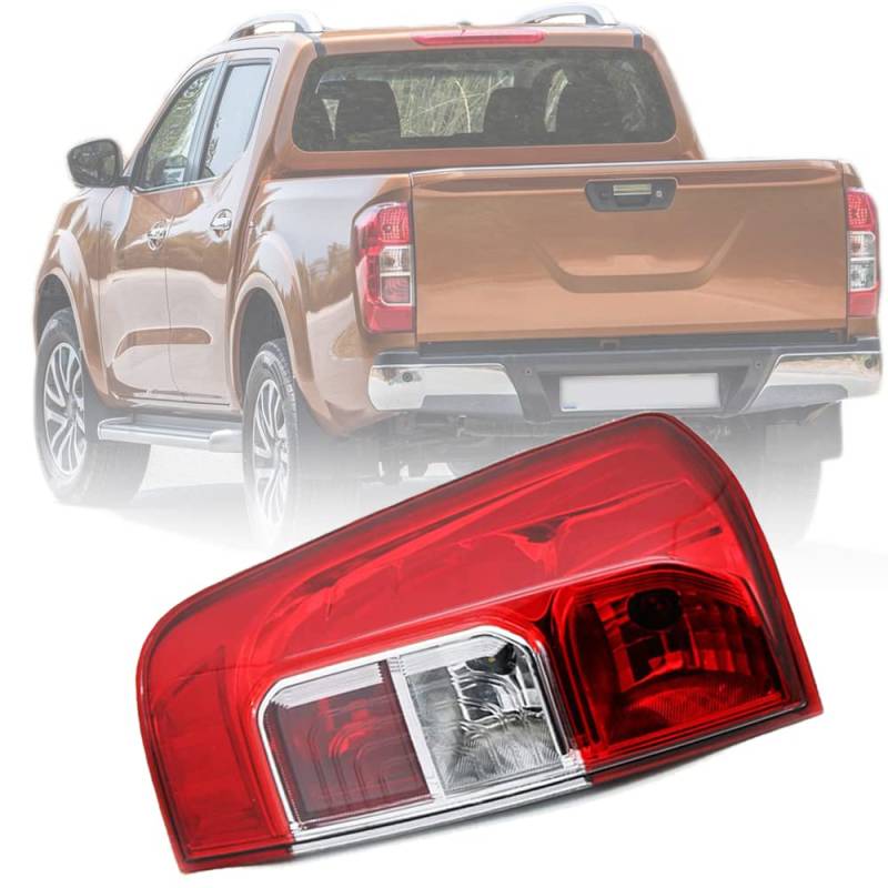 BYBEST Rücklicht Heckleuchte Rückleuchte für Nissan Navara NP300 D23 2015-2019, Auto Heckklappe Rückleuchten Linke Rechte Rücklichter,Red- Left von BYBEST