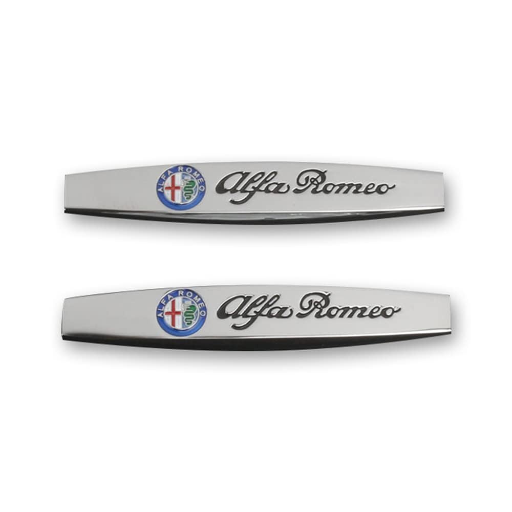 BYBEST Silber Vinyl Auto Emblem Sticker für Alfa Romeo 4C, 8C, 156, Giulietta, Stelvio, Spider, GT, Giulia, Mito, Brera, 159, 156, 147 BYBEST Silber Vinyl Auto Emblem Sticker für Alfa Romeo 4C, 8C, 156, Giulietta, Stelvio, Spider, GT, Giulia, Mito, Brera, 159, 156, 147 von BYBEST