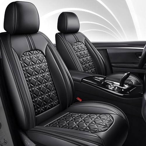 BYERZ Full Set Auto Sitzbezüge Fit Für Suzuki Alto (2009-2015), wasserdicht PU Leder Protektoren, verstellbare abnehmbare Auto Sitzkissen,A von BYERZ