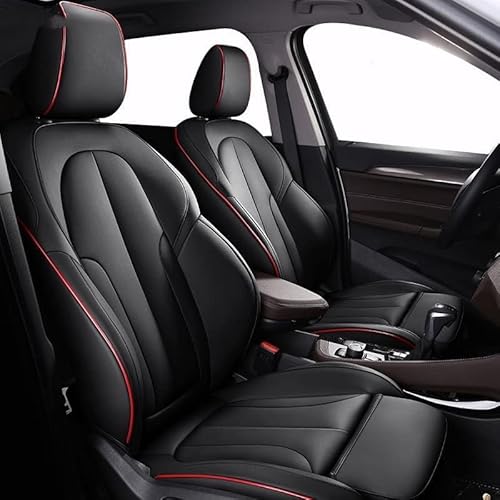 Full Set Auto Sitzbezüge Fit Für BMW E46 3 Series 2-Door Coupe/Convertible, wasserdicht PU Leder Protektoren, verstellbare abnehmbare Auto Sitzkissen,A von BYERZ