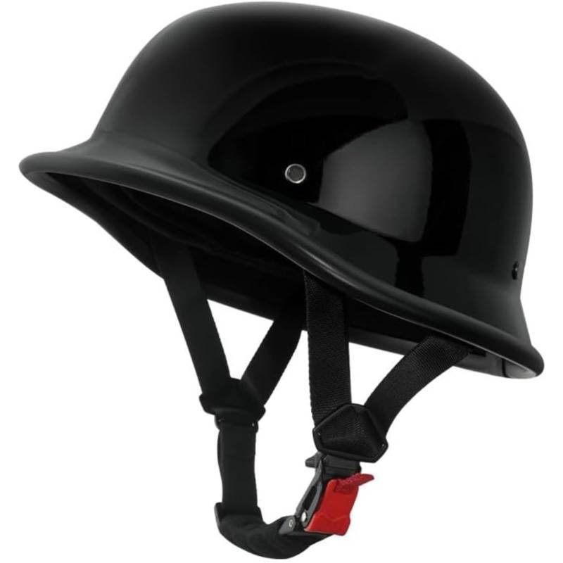BYFHHHH Motorrad Halbschalenhelm, Halbschalenhelm, ECE/DOT Zulassung Baseball Cap Helm Brain-Cap Motorradhelm Cruiser Rollerhelm Für Cruiser Moped B,2XL=63~64CM von BYFHHHH