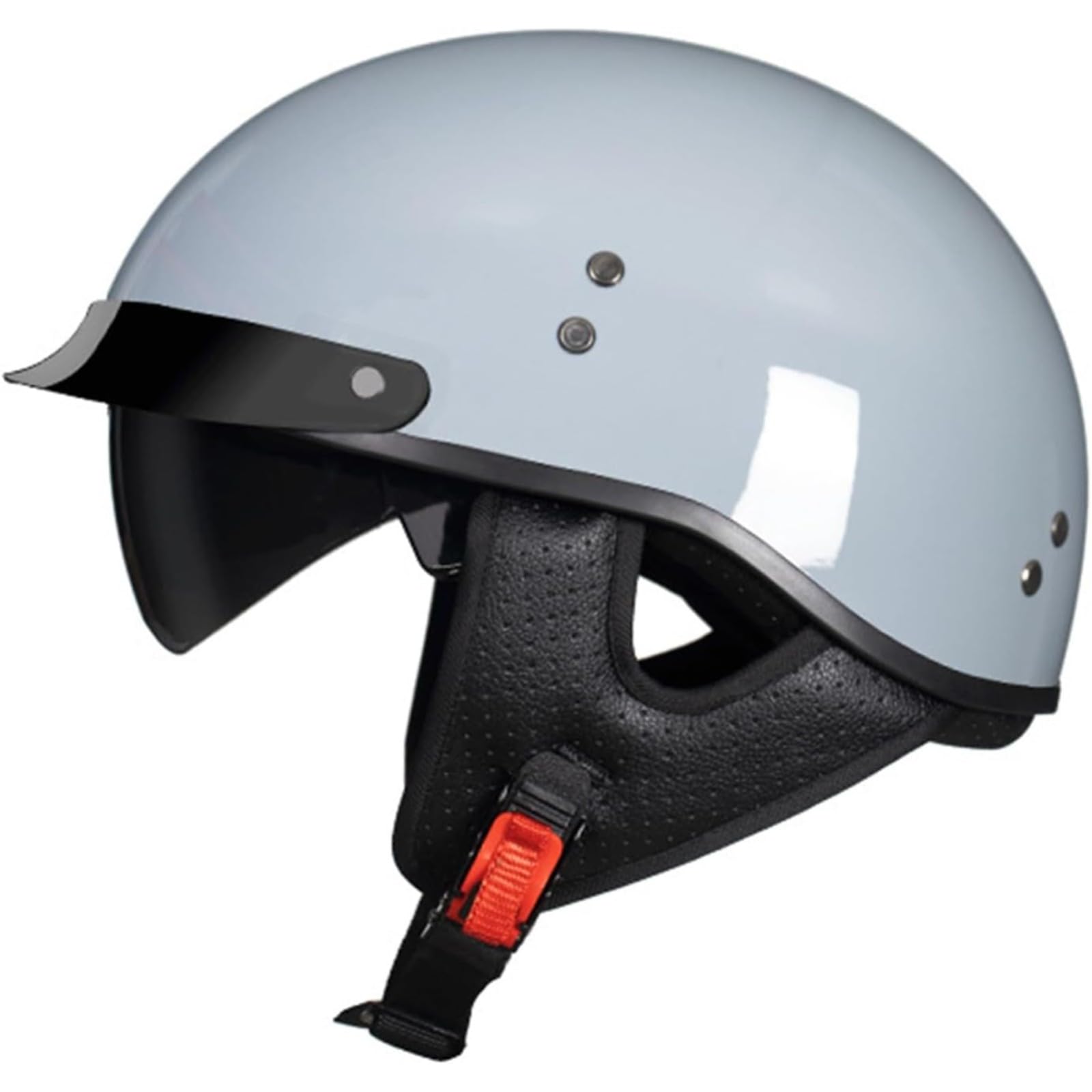 Halbschalenhelm, ECE/DOT-Zulassung, Retro-Jet-Halbscooter-Offener Helm Mit Sonnenblende, Herausnehmbares, Atmungsaktives Futter A,L=59~60CM Halbschalenhelm, ECE/DOT-Zulassung, Retro-Jet-Halbscooter-Offener Helm Mit Sonnenblende, Herausnehmbares, Atmungsaktives Futter A,L=59~60CM von BYFHHHH