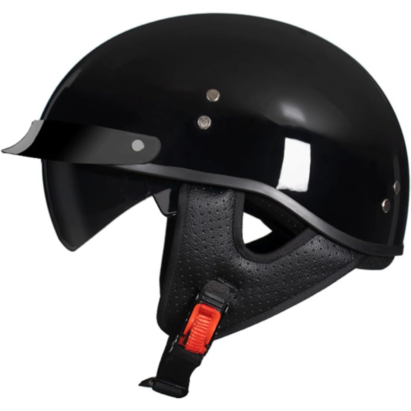 Halbschalenhelm, ECE/DOT-Zulassung, Retro-Jet-Halbscooter-Offener Helm Mit Sonnenblende, Herausnehmbares, Atmungsaktives Futter B,L=59~60CM Halbschalenhelm, ECE/DOT-Zulassung, Retro-Jet-Halbscooter-Offener Helm Mit Sonnenblende, Herausnehmbares, Atmungsaktives Futter B,L=59~60CM von BYFHHHH