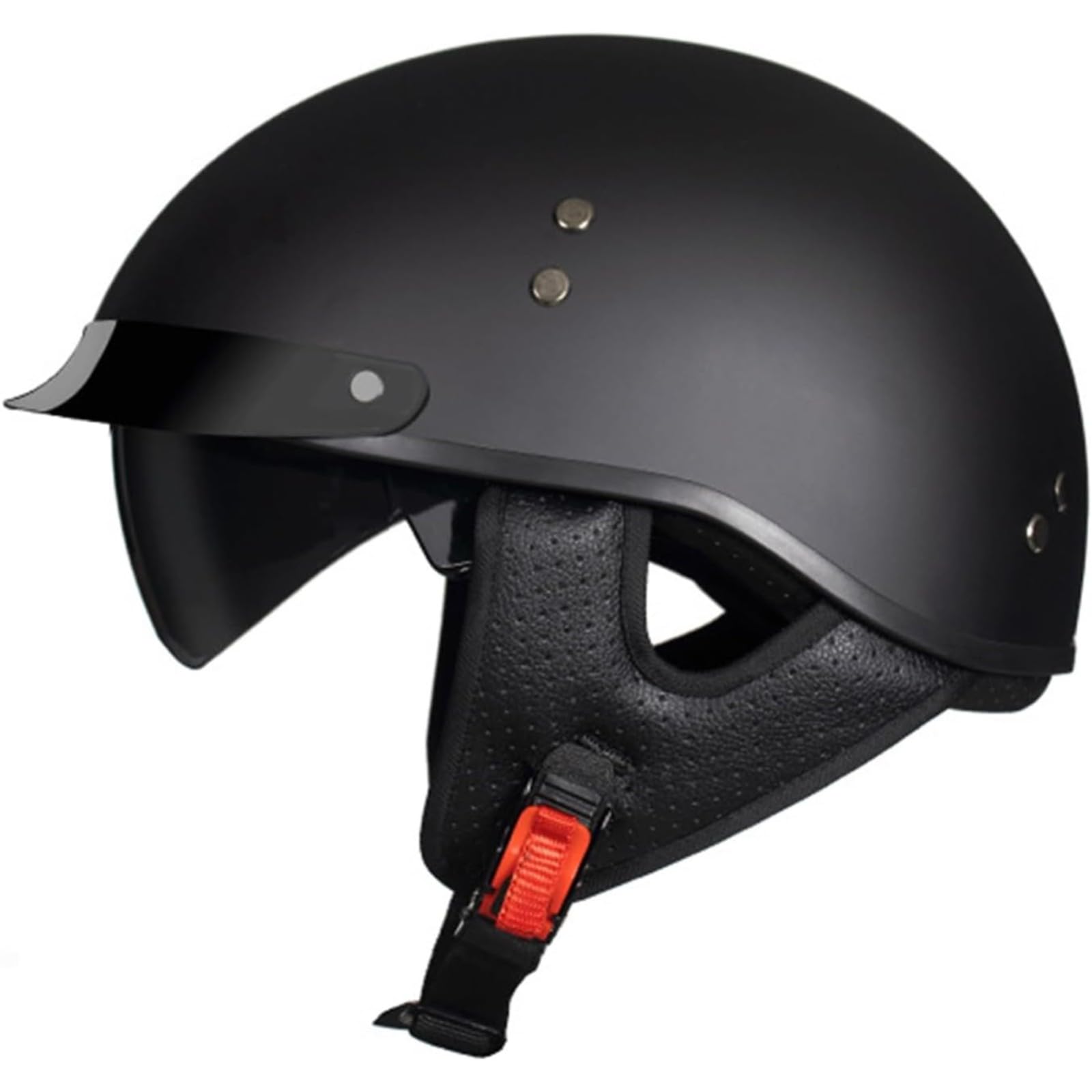 Halbschalenhelm, ECE/DOT-Zulassung, Retro-Jet-Halbscooter-Offener Helm Mit Sonnenblende, Herausnehmbares, Atmungsaktives Futter C,M=57~58CM Halbschalenhelm, ECE/DOT-Zulassung, Retro-Jet-Halbscooter-Offener Helm Mit Sonnenblende, Herausnehmbares, Atmungsaktives Futter C,M=57~58CM von BYFHHHH