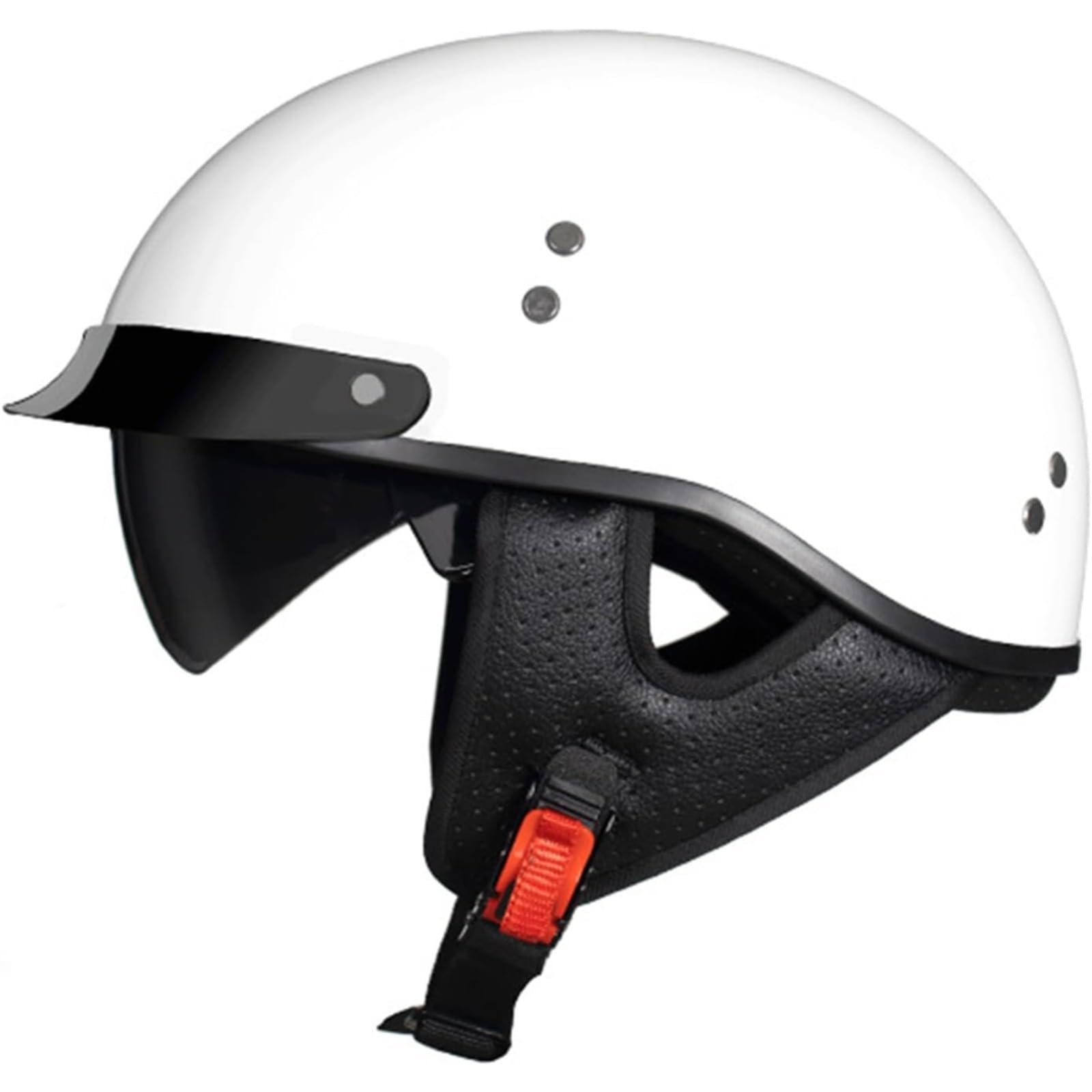 Halbschalenhelm, ECE/DOT-Zulassung, Retro-Jet-Halbscooter-Offener Helm Mit Sonnenblende, Herausnehmbares, Atmungsaktives Futter I,L=59~60CM Halbschalenhelm, ECE/DOT-Zulassung, Retro-Jet-Halbscooter-Offener Helm Mit Sonnenblende, Herausnehmbares, Atmungsaktives Futter I,L=59~60CM von BYFHHHH