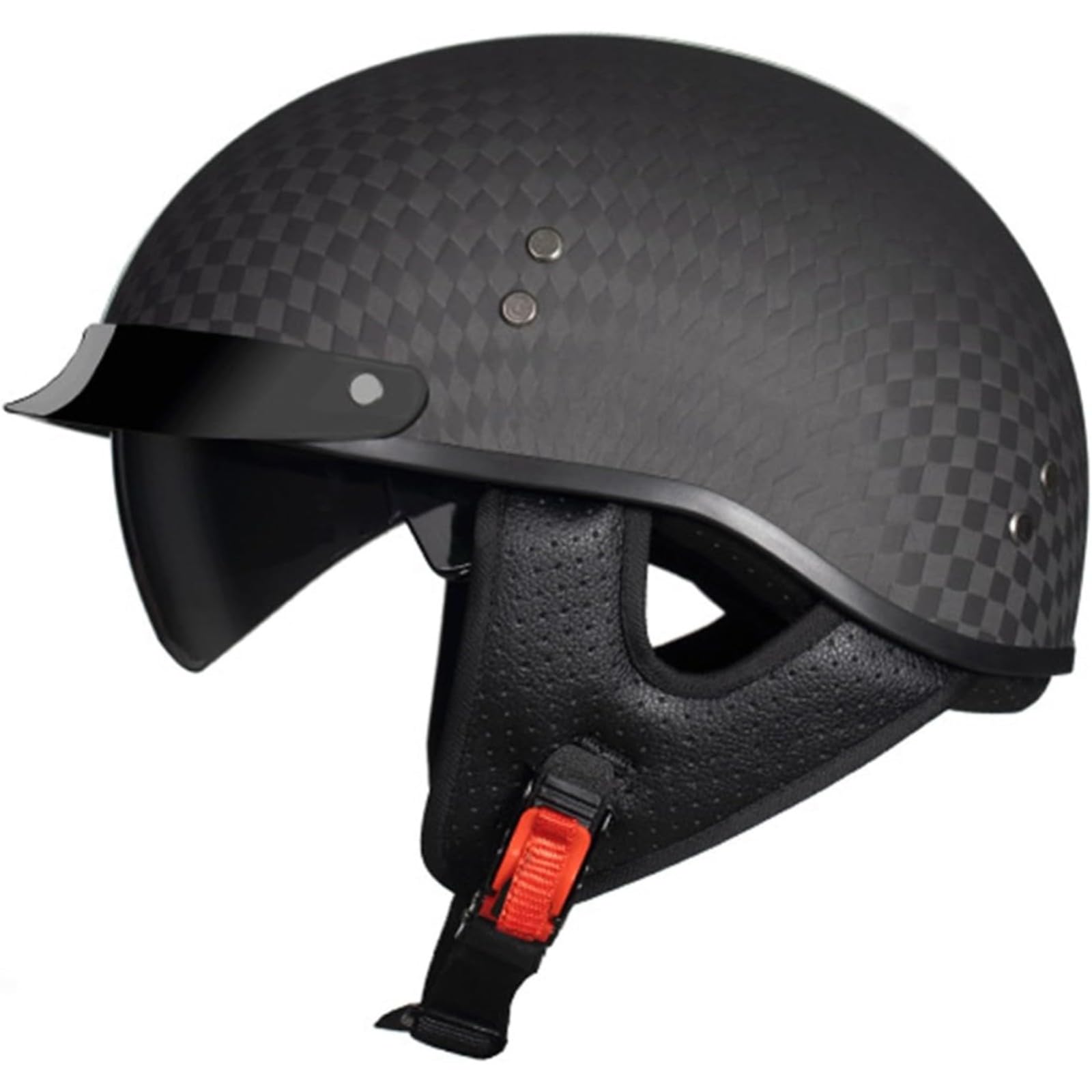 Halbschalenhelm, ECE/DOT-Zulassung, Retro-Jet-Halbscooter-Offener Helm Mit Sonnenblende, Herausnehmbares, Atmungsaktives Futter J,M=57~58CM Halbschalenhelm, ECE/DOT-Zulassung, Retro-Jet-Halbscooter-Offener Helm Mit Sonnenblende, Herausnehmbares, Atmungsaktives Futter J,M=57~58CM von BYFHHHH