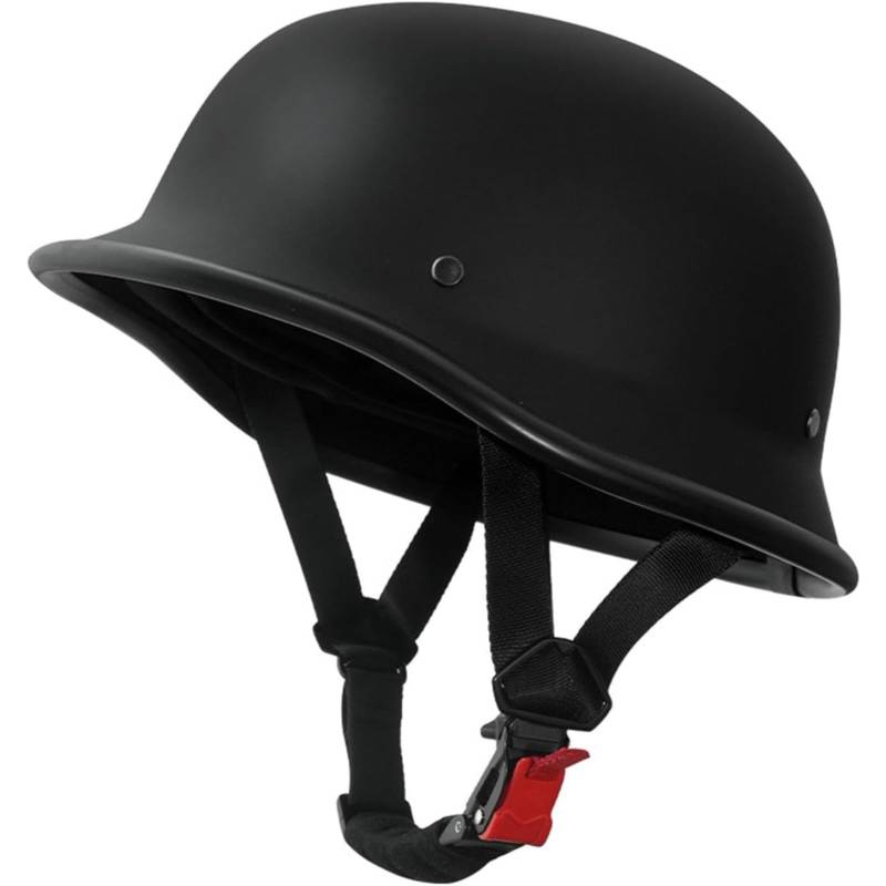 Motorrad Halbschalenhelm, Halbschalenhelm, ECE/DOT Zulassung Baseball Cap Helm Brain-Cap Motorradhelm Cruiser Rollerhelm Für Cruiser Moped C,XL=61~62CM von BYFHHHH