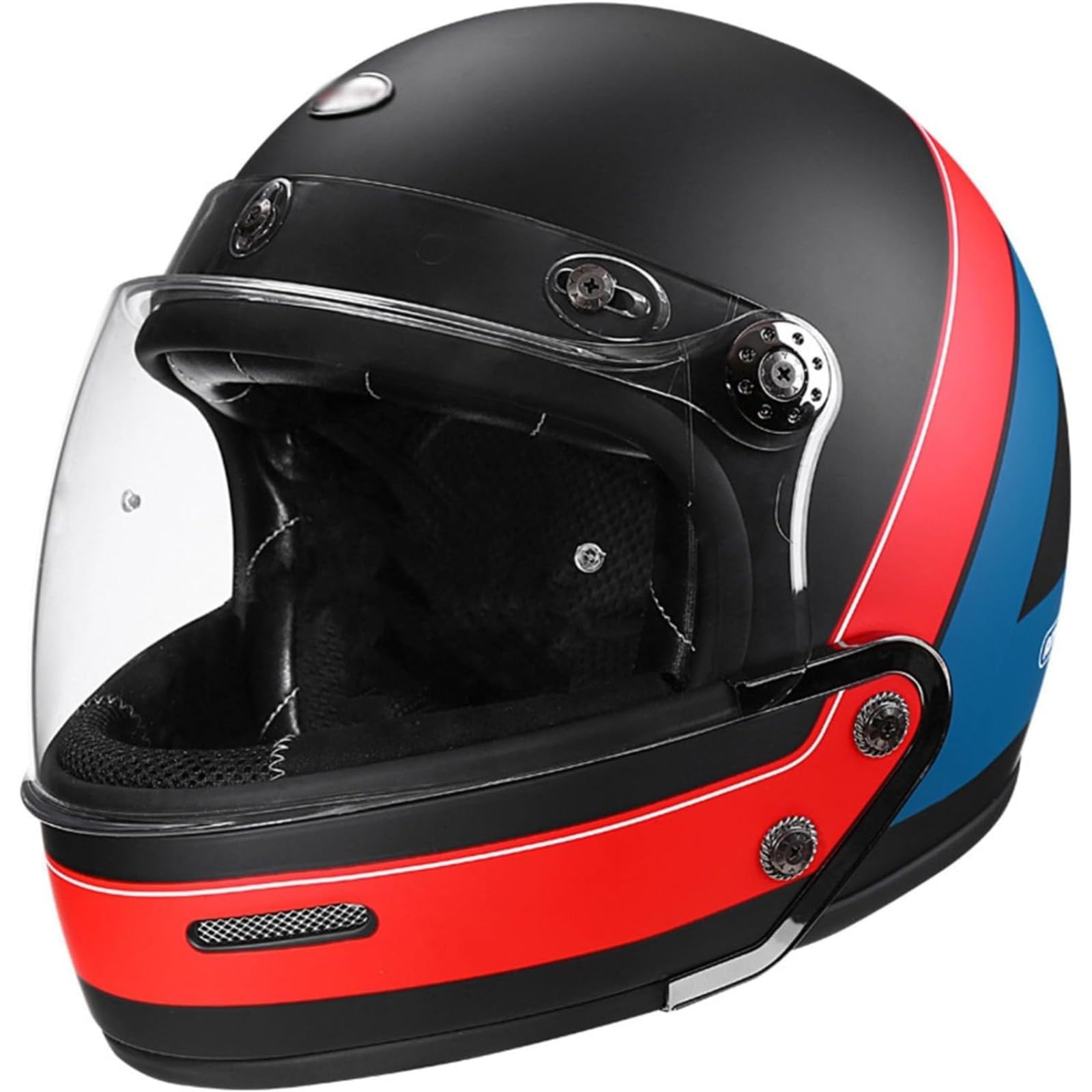 Vintage-Integralhelm Für Motorradfahrer, DOT/ECE-Zugelassene Motorrad-Jethelme, Retro-Integralhelme Mit Sonnenblende, Motocross-Helme, Offroad-Integral-Halbhelm B,L=59~60CM Vintage-Integralhelm Für Motorradfahrer, DOT/ECE-Zugelassene Motorrad-Jethelme, Retro-Integralhelme Mit Sonnenblende, Motocross-Helme, Offroad-Integral-Halbhelm B,L=59~60CM von BYFHHHH