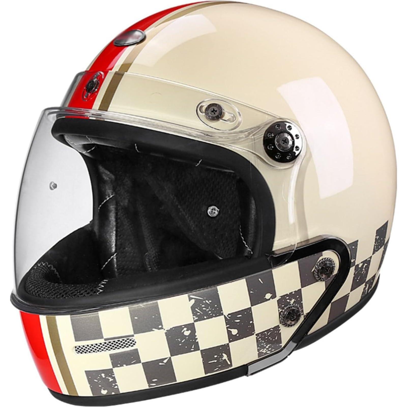 Vintage-Integralhelm Für Motorradfahrer, DOT/ECE-Zugelassene Motorrad-Jethelme, Retro-Integralhelme Mit Sonnenblende, Motocross-Helme, Offroad-Integral-Halbhelm G,L=59~60CM Vintage-Integralhelm Für Motorradfahrer, DOT/ECE-Zugelassene Motorrad-Jethelme, Retro-Integralhelme Mit Sonnenblende, Motocross-Helme, Offroad-Integral-Halbhelm G,L=59~60CM von BYFHHHH