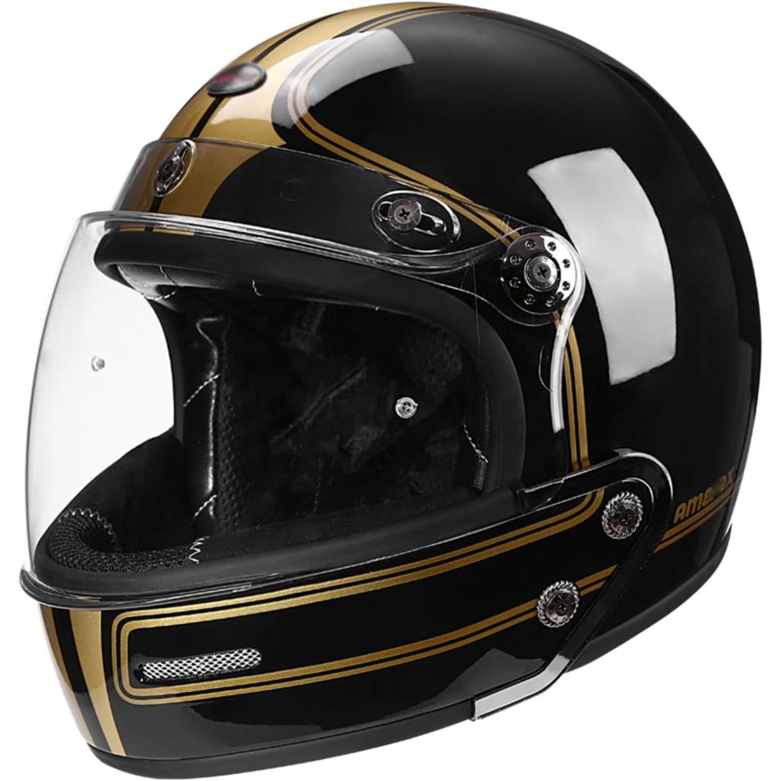 Vintage-Integralhelm Für Motorradfahrer, DOT/ECE-Zugelassene Motorrad-Jethelme, Retro-Integralhelme Mit Sonnenblende, Motocross-Helme, Offroad-Integral-Halbhelm H,M=57~58CM Vintage-Integralhelm Für Motorradfahrer, DOT/ECE-Zugelassene Motorrad-Jethelme, Retro-Integralhelme Mit Sonnenblende, Motocross-Helme, Offroad-Integral-Halbhelm H,M=57~58CM von BYFHHHH