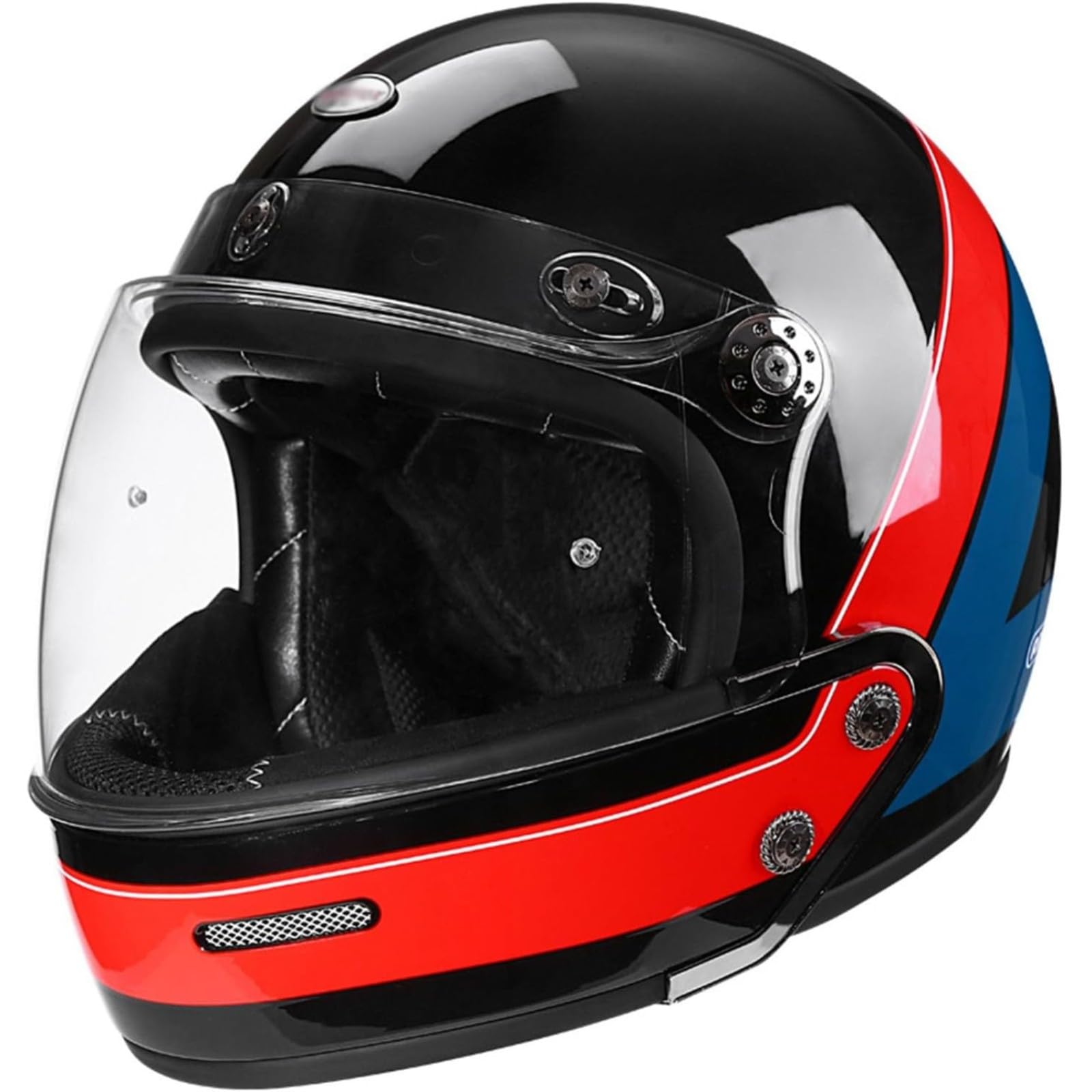 Vintage-Integralhelm Für Motorradfahrer, DOT/ECE-Zugelassene Motorrad-Jethelme, Retro-Integralhelme Mit Sonnenblende, Motocross-Helme, Offroad-Integral-Halbhelm K,L=59~60CM Vintage-Integralhelm Für Motorradfahrer, DOT/ECE-Zugelassene Motorrad-Jethelme, Retro-Integralhelme Mit Sonnenblende, Motocross-Helme, Offroad-Integral-Halbhelm K,L=59~60CM von BYFHHHH