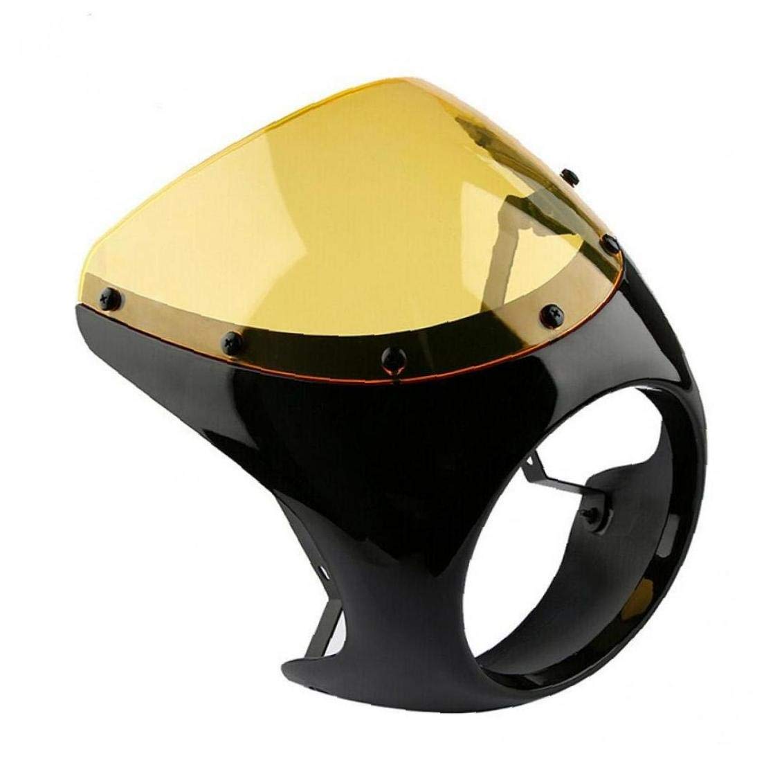 BYFRI 1pc Motorrad-Scheinwerfer-verkleidung Windschutzabdeckung Für Scheinwerfer-Scheinwerfer Retro Lenkerverkleidung Windschutzscheibe Für Cafe Racer BYFRI 1pc Motorrad-Scheinwerfer-verkleidung Windschutzabdeckung Für Scheinwerfer-Scheinwerfer Retro Lenkerverkleidung Windschutzscheibe Für Cafe Racer von BYFRI