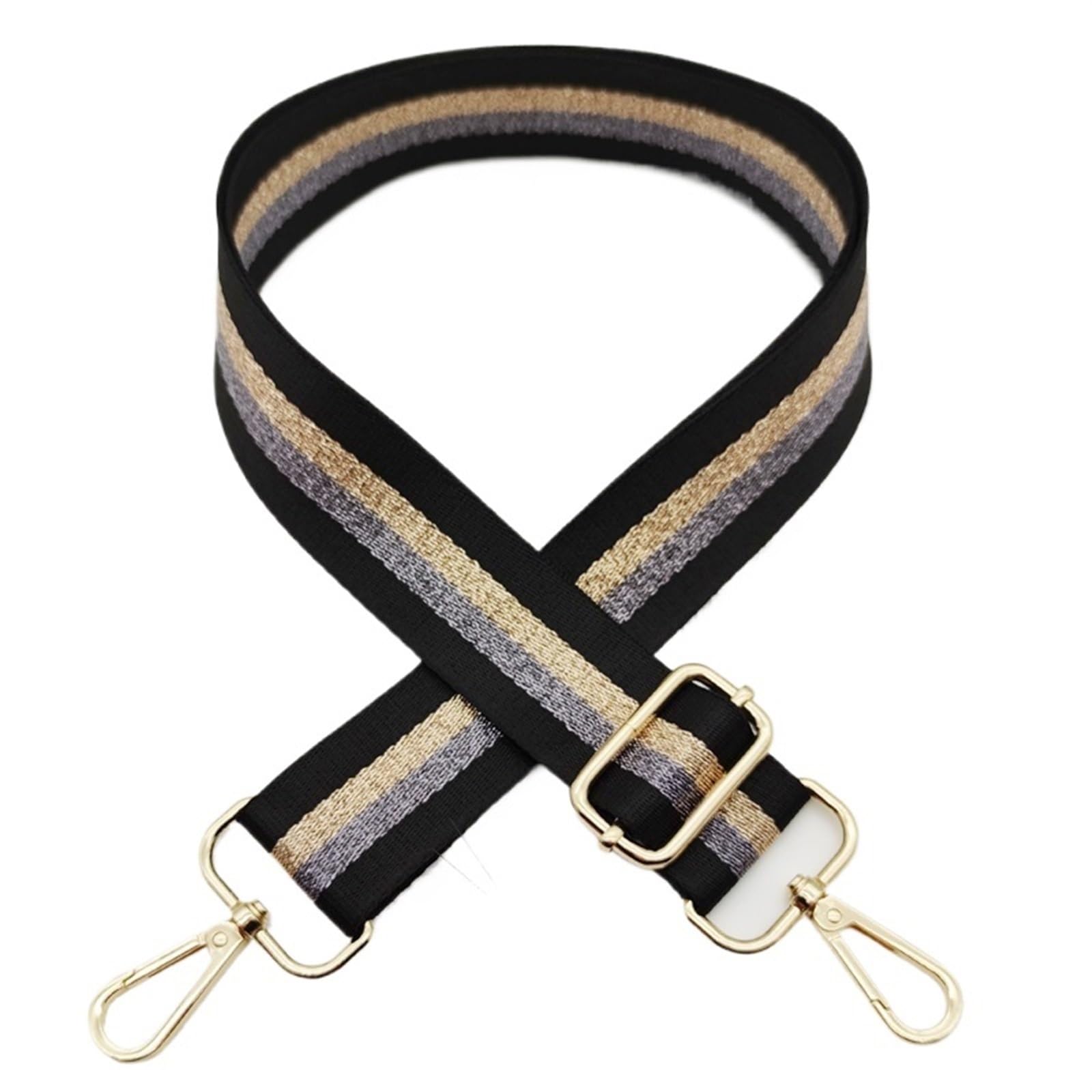 Taschengurt Frauen Taschengurte for Umhängetaschen Umhängetaschen Gurt for Damen Handtaschen Griffe Taschenteil Zubehör Verstellbarer Riemen Taschengürtel(14,Black Metal) von BYLYUIVN