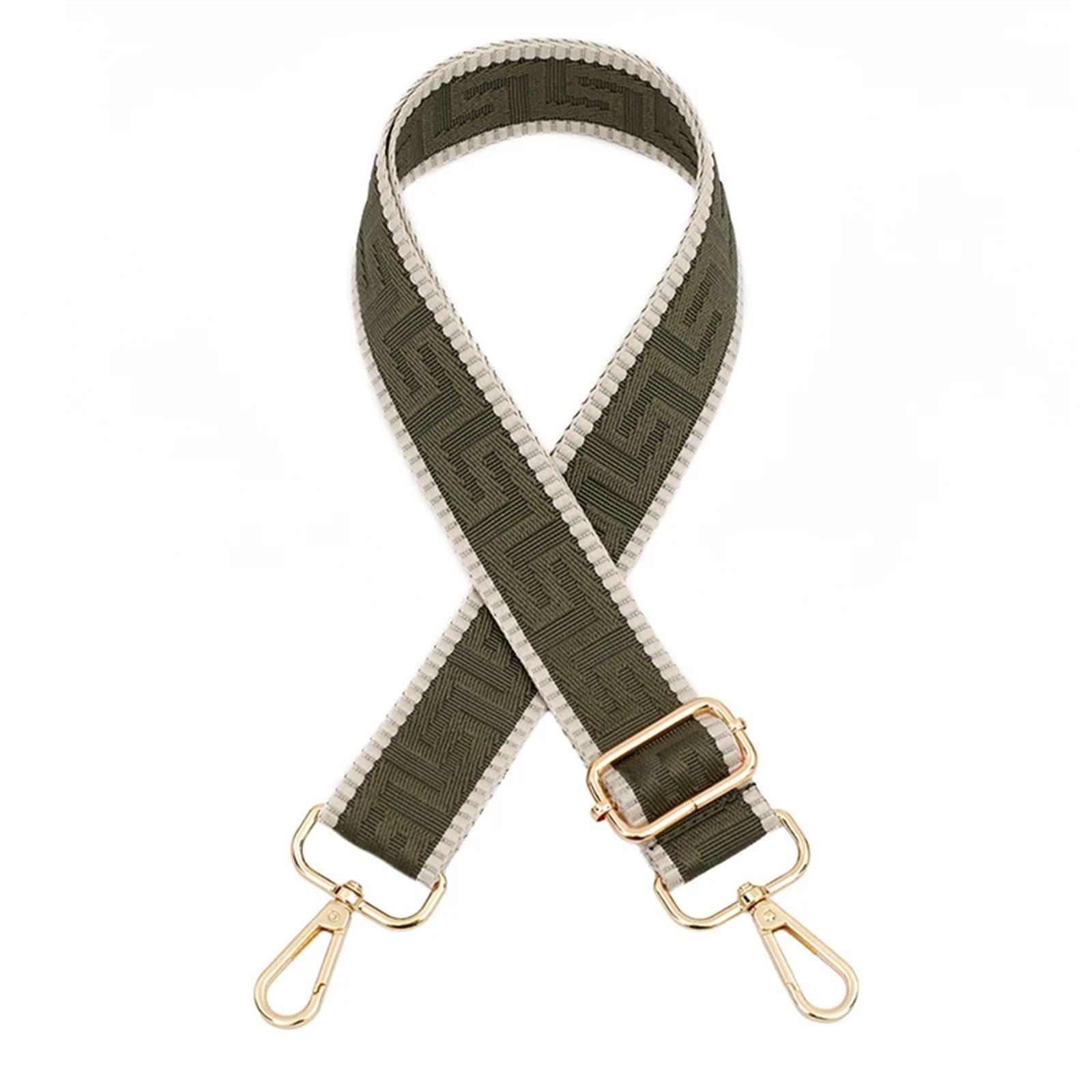 Taschengurt Frauen Taschenriemen Handtaschengürtel Umhängetasche Umhängetasche Breiter Riemen Ersatzgurt Zubehör Taschenteil Verstellbarer Gürtel for Tasche(10,Gold Metal) von BYLYUIVN