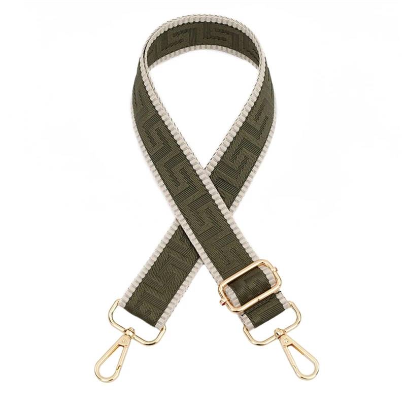 Taschengurt Frauen Taschenriemen Handtaschengürtel Umhängetasche Umhängetasche Breiter Riemen Ersatzgurt Zubehör Taschenteil Verstellbarer Gürtel for Tasche(10,Gold Metal) von BYLYUIVN