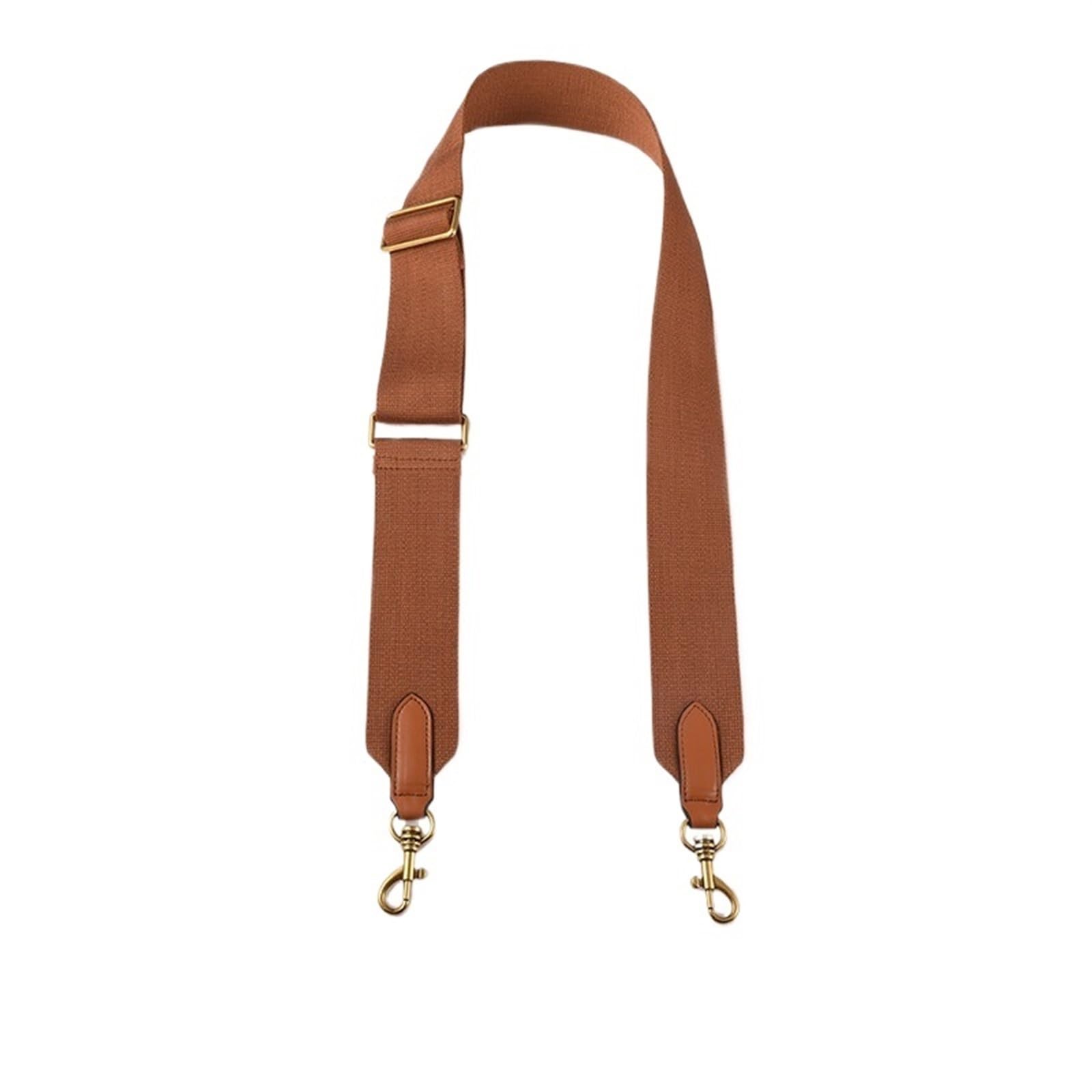 Taschengurt Tasche Canvas Schultergurt Handtasche Zubehör Eimer Tasche Ersatz Taschengurt verstellbare Umhängetasche Schultergurte(Earthy-Yellow,Silver Hook) von BYLYUIVN