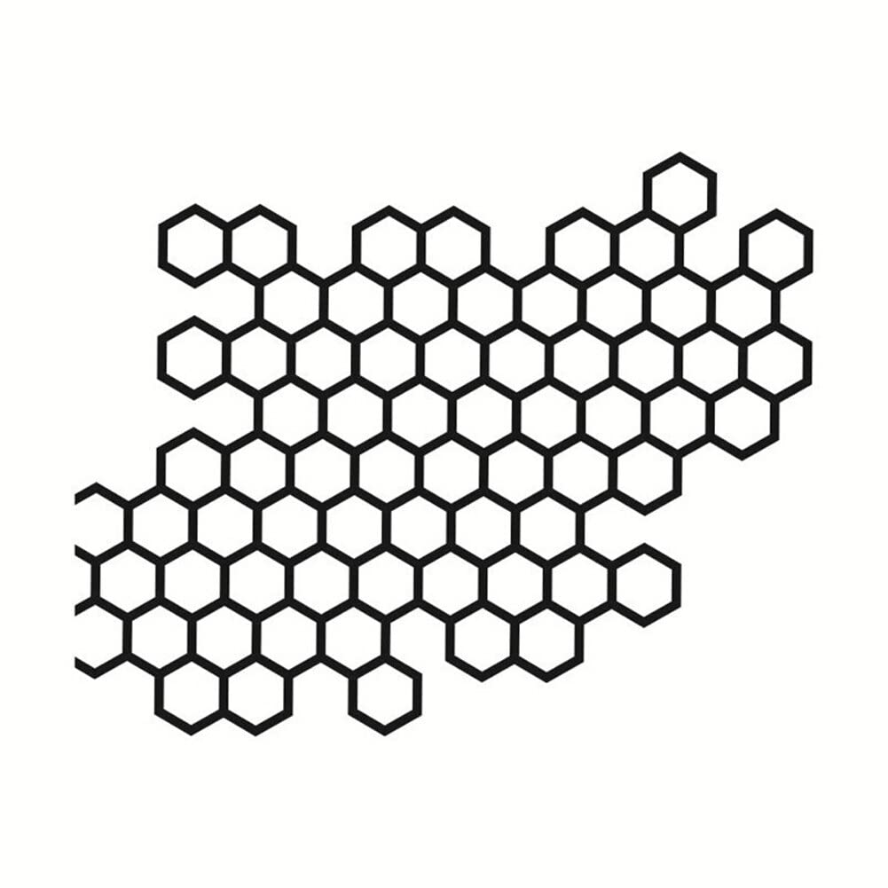BYNYXI 5 Stück Honeycomb Motorrad Scheinwerfer Aufkleber, Waben Aufkleber Rücklicht Motorrad Auto Tuning Aufkleber Universal Auto Rücklicht Lampe Aufkleber Reflektierend Aufkleber-15.4cmx12.2cm von BYNYXI