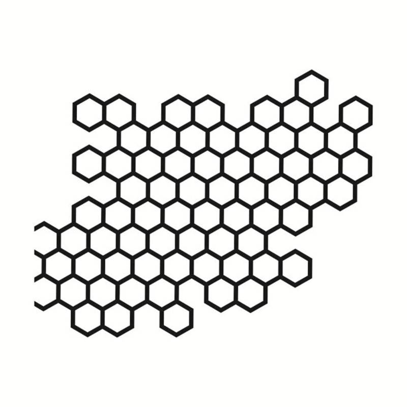 BYNYXI 5 Stück Honeycomb Motorrad Scheinwerfer Aufkleber, Waben Aufkleber Rücklicht Motorrad Auto Tuning Aufkleber Universal Auto Rücklicht Lampe Aufkleber Reflektierend Aufkleber-15.4cmx12.2cm von BYNYXI