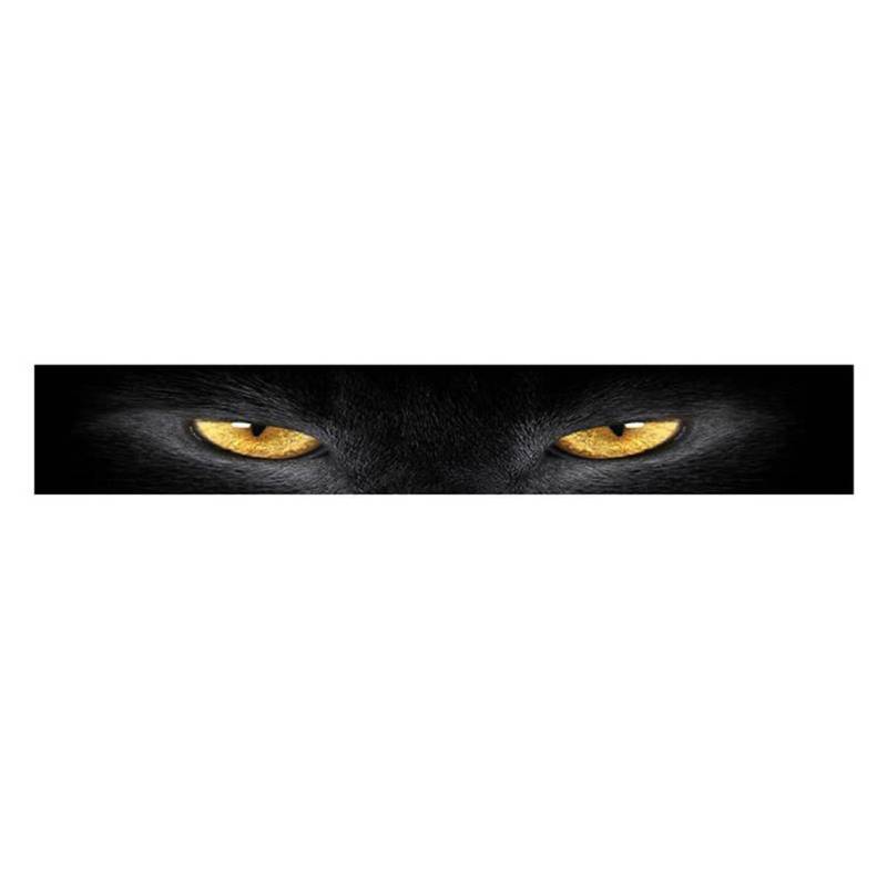 BYNYXI Auto Windschutzscheibe Aufkleber, Lustiger 3D Leopard Augen Aufkleber Realistic Visier Schädel Augen Dämon Wolf Sticker Tier Selbstklebend Aufkleber Persönlichkeit Autoaufkleber, 133cmx21cm von BYNYXI