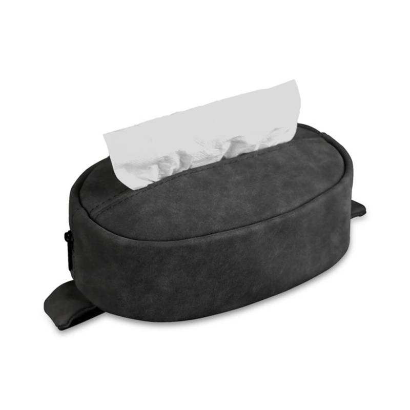 BYNYXI Wildleder Auto Tissue Holder, Auto Rücksitz Tissue Box Organizer Kosmetikbox Ovale Taschentuchspender Tücherbox Taschentuchhalter für Auto Kopfstütze Armlehne Dashboard-20.5cmx13cmx8.8cm von BYNYXI