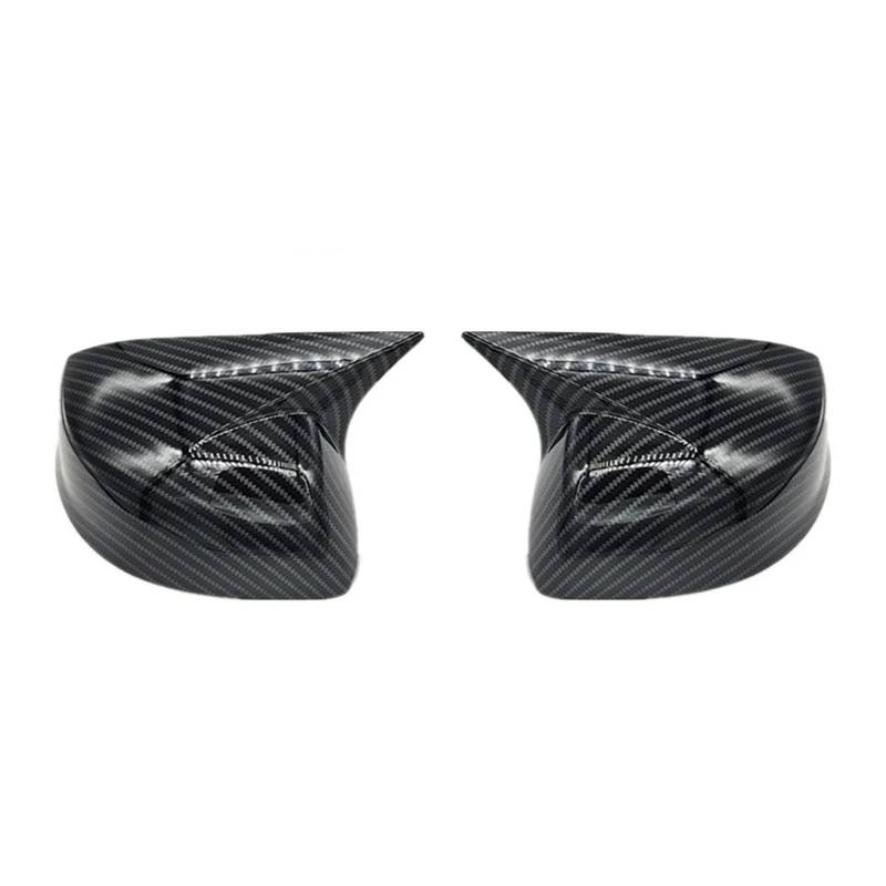 Für CIVIC 2012 2013 2014 2015 Auto Rückspiegel Seitenspiegel Abdeckung Flügelkappe Außentür Gehäuse Shell Blendrahmen Aufkleber Tür Rückspiegel Kappe(Without Light Carbon) von BYSKJZ