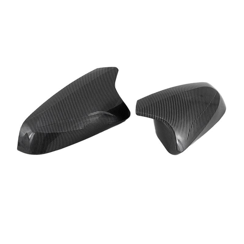 Für Lexus Für NX Für RX 2015 2016 2017 2018 2019 2020 2021 2022 2023 2024 Carbon Fiber Black Ox Horn Rückspiegel Abdeckkappe Tür Rückspiegel Kappe(Carbon Black Pair) von BYSKJZ