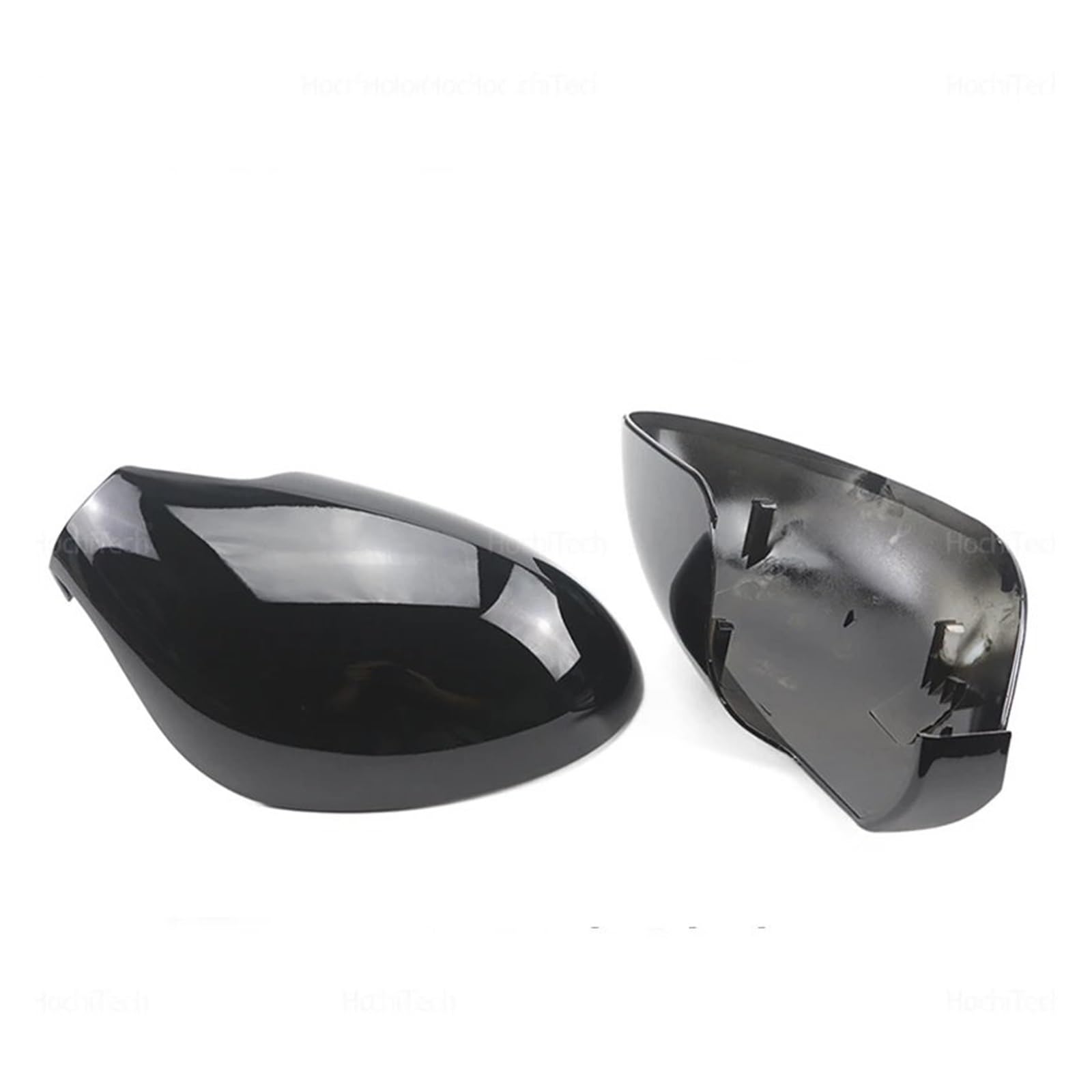 Für Seat Für Leon Für MK1 1999-2006 Auto-Rückspiegelabdeckung Seitenflügel Schutzrahmenabdeckungen Verkleidung Carbon Look Und Hellschwarz Tür Rückspiegel Kappe(Black) von BYSKJZ