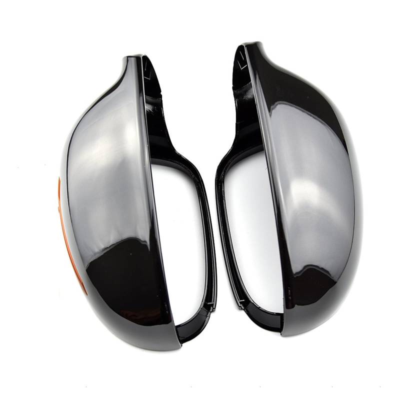 Für VW Für GOLF 5 Für GTI Für Jetta Für MK5 Für Passat Für B6 Seitenflügel Rückansicht Rückspiegel Abdeckung Trim Tür Rückspiegel Kappe(Bright black) von BYSKJZ