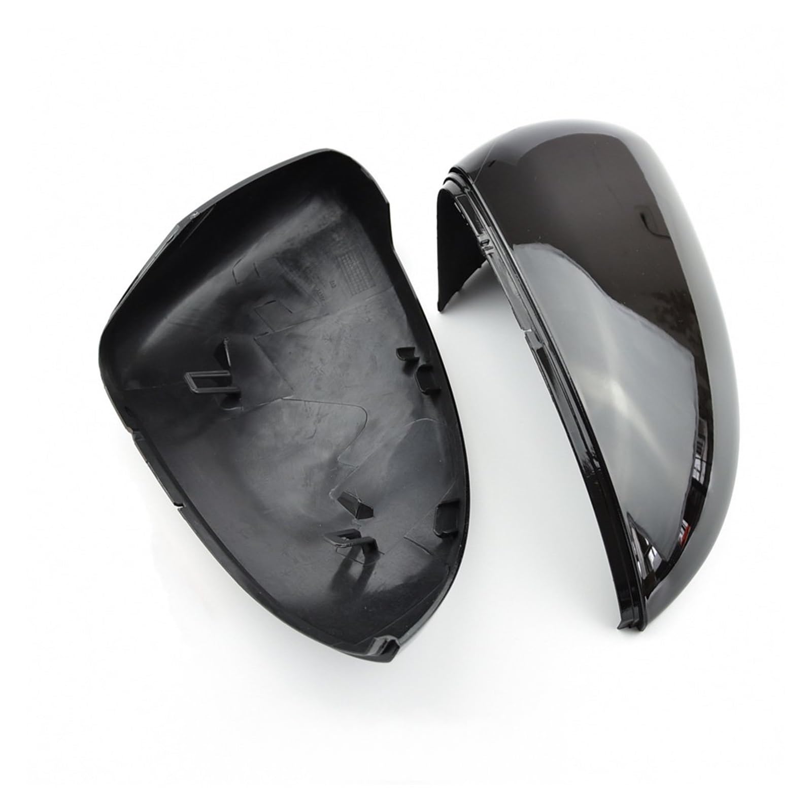 Für VW Für Golf Für MK7 Für GMK7 2014 2015 2016 17 2018 Vorne Links Rechts Schwarz Rückspiegel Seitenflügel Spiegelkappe Abdeckung Tür Rückspiegel Kappe(Bright black) von BYSKJZ