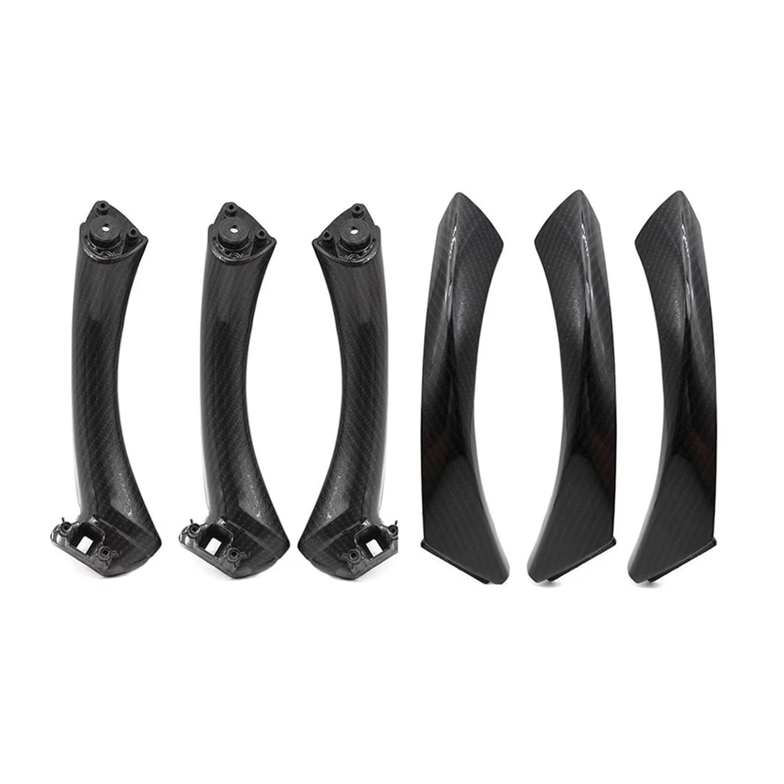 Interieur Türgriff 3 Für Serie Für E90 Für E91 325 330 318 Limousine Wagon Carbon Faser Auto Innen 6pc Tür Armlehne Panel Griff Pull Abdeckung Auto Innentürgriff Schnalle(RHD) von BYSKJZ