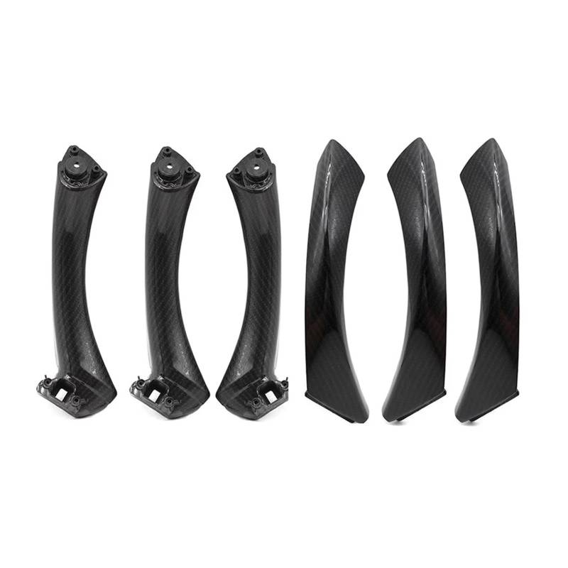 Interieur Türgriff 3 Für Serie Für E90 Für E91 325 330 318 Limousine Wagon Carbon Faser Auto Innen 6pc Tür Armlehne Panel Griff Pull Abdeckung Auto Innentürgriff Schnalle(RHD) von BYSKJZ