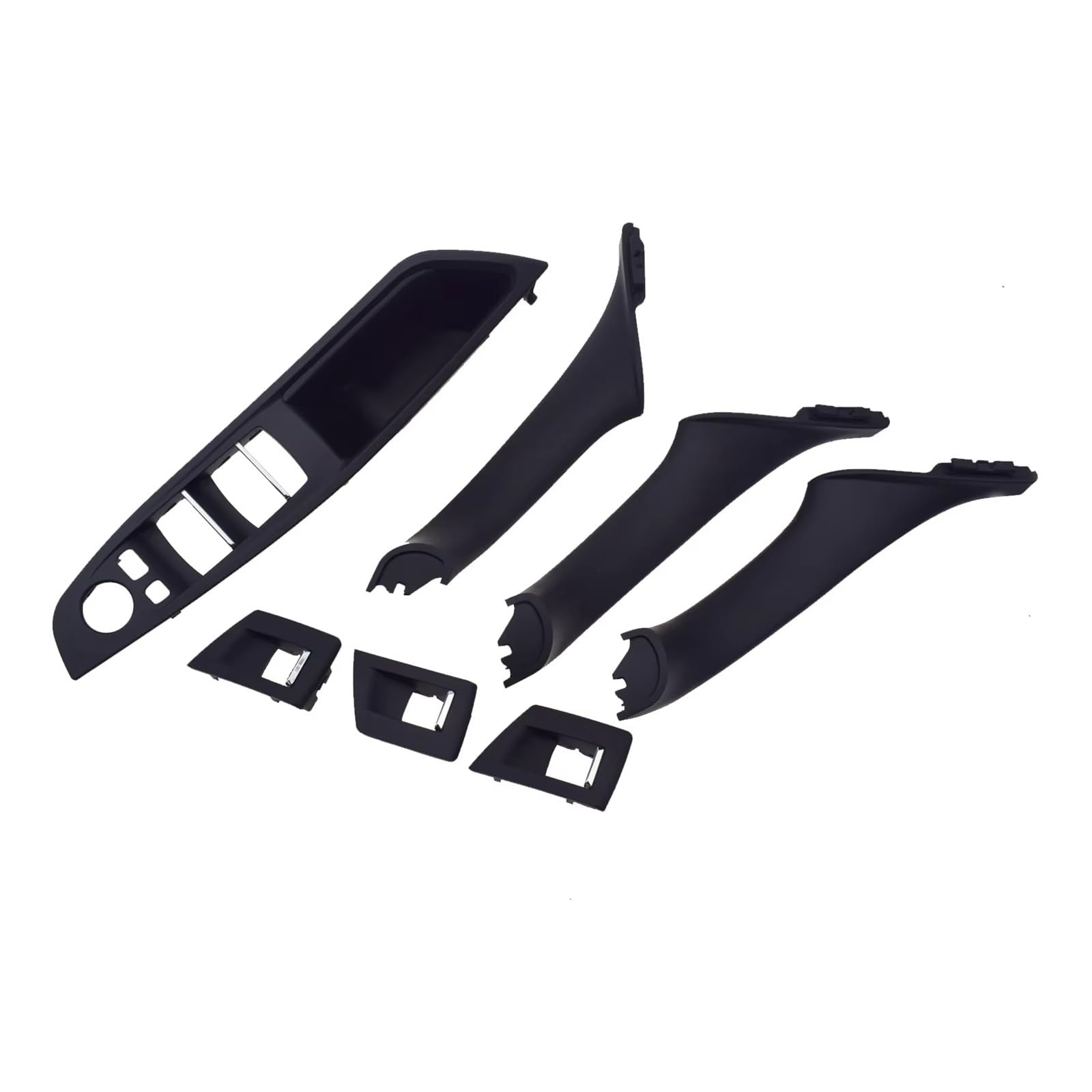 Interieur Türgriff 5 Für Serie Für F10 Für F11 520 525 Für 2010 2011 2012-2016 7PCS Auto Innen Tür Griff Innere Panel Pull Trim Abckung Armlehne Auto Innentürgriff Schnalle(Black) von BYSKJZ