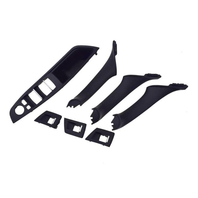 Interieur Türgriff 5 Für Serie Für F10 Für F11 520 525 Für 2010 2011 2012-2016 7PCS Auto Innen Tür Griff Innere Panel Pull Trim Abckung Armlehne Auto Innentürgriff Schnalle(Black) von BYSKJZ