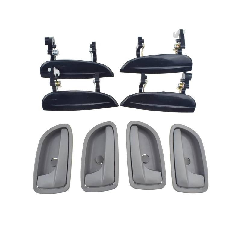 Interieur Türgriff Auto Außerhalb Innen Türgriff 82610FD000 82620FD000 Für 2003-2005 Für Kia Für Rio 1.6 L 82660FD010 82650FD010 83660FD010 83650FD010 Auto Innentürgriff Schnalle(8Pcs Outer Inner) von BYSKJZ