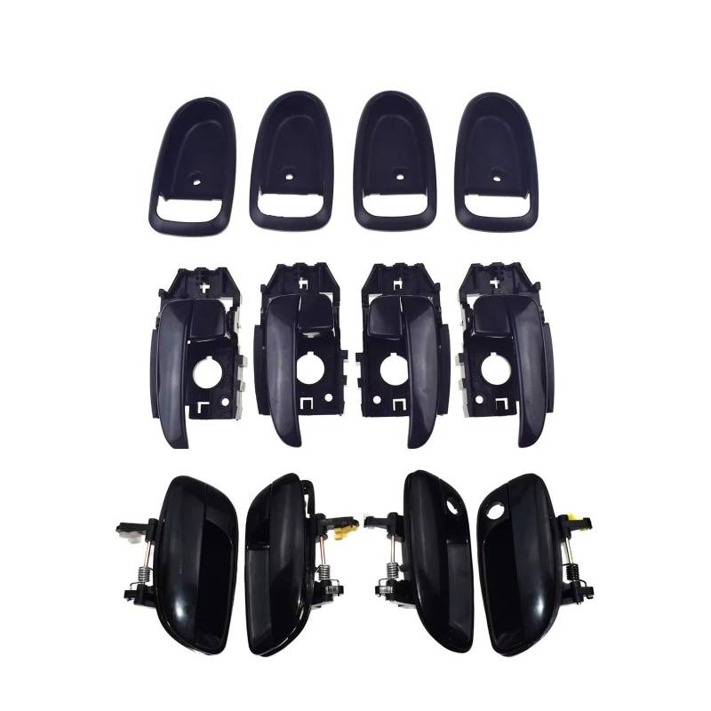 Interieur Türgriff Für Hyundai Für Elantra 2001 2002 2003 2004 2005 2006 Auto 4 Stücke Innen 4 Stücke Außentürgriffe 83454 836102D000CA Auto Innentürgriff Schnalle(Set of 12 Pcs) von BYSKJZ