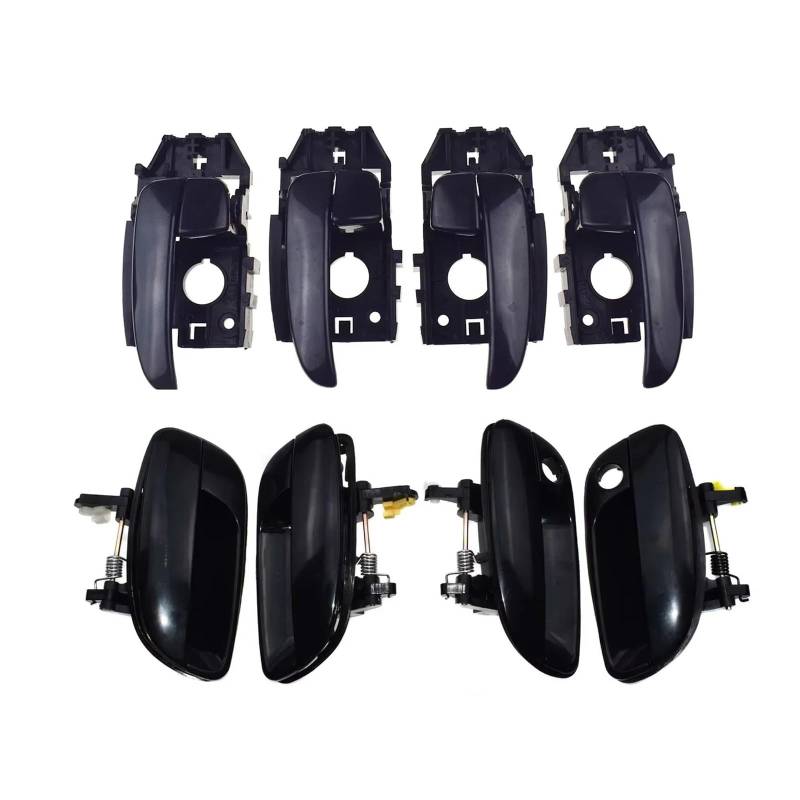 Interieur Türgriff Für Hyundai Für Elantra 2001 2002 2003 2004 2005 2006 Auto 4 Stücke Innen 4 Stücke Außentürgriffe 83454 836102D000CA Auto Innentürgriff Schnalle(Set of 8 Pcs) von BYSKJZ