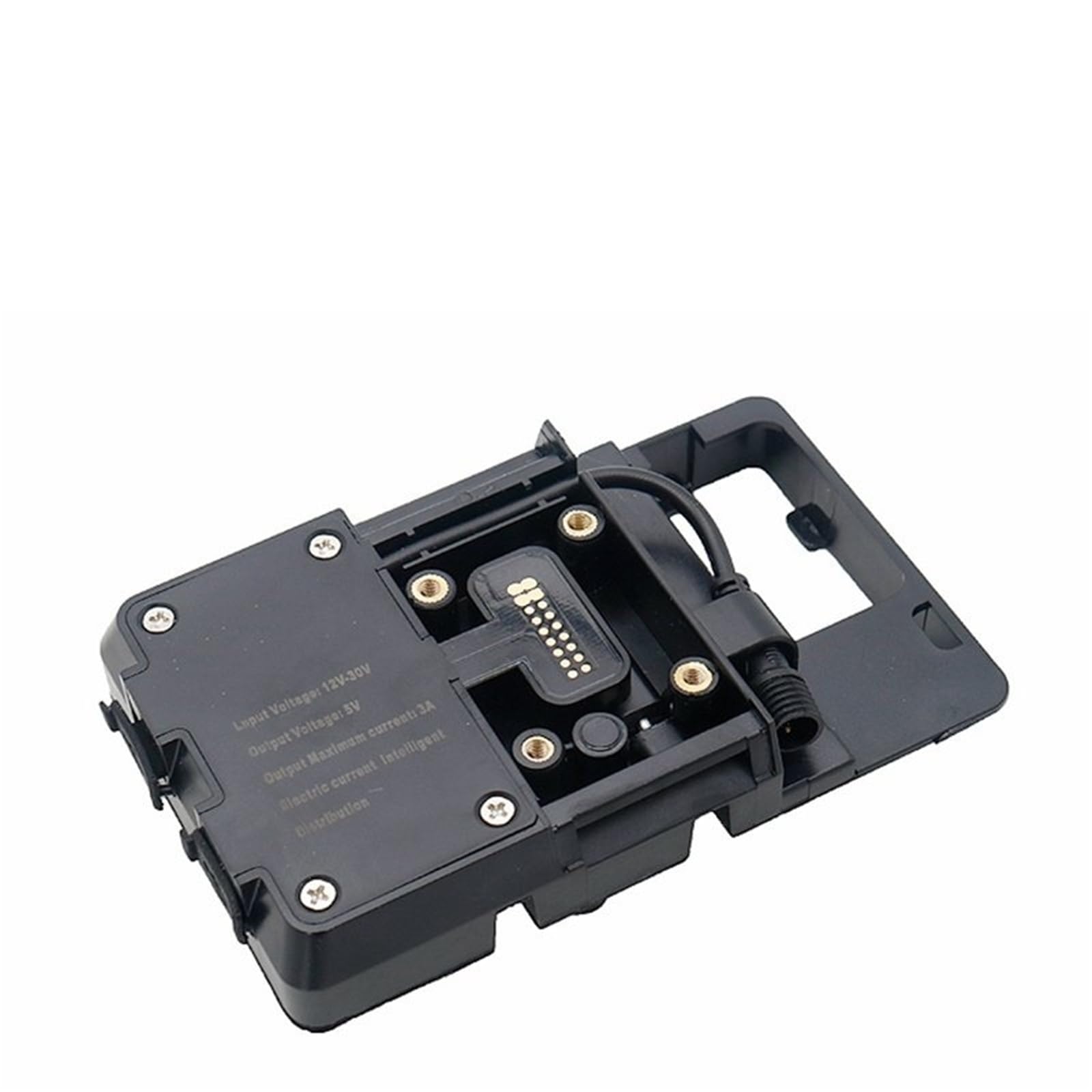 Motorrad GPS Telefon Halter Für R1200GS Für ADV Für GS1200 Für LC Für F700GS Für F800GS Für R1250GS Für Abenteuer Telefon Halter Supporter Navigation USB Ständer Halterung(Black 1) von BYSKJZ